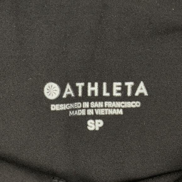 Athleta Barre Stirrup Tight Powervita Black‎ Size Small Petite Yoga Pilates NWT - Picture 6 of 16